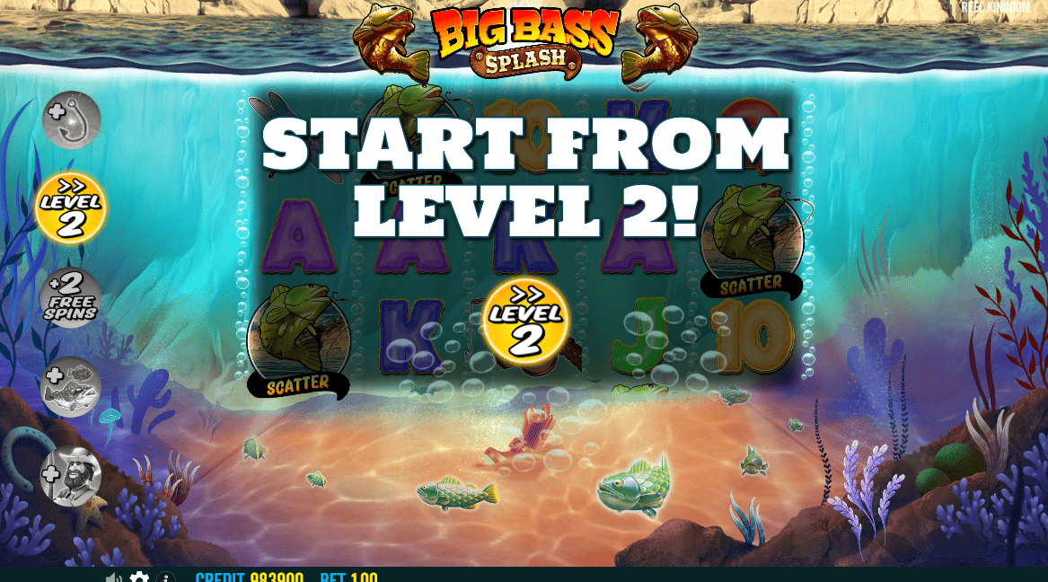 Pragmatic Play Big Bass Splash start level