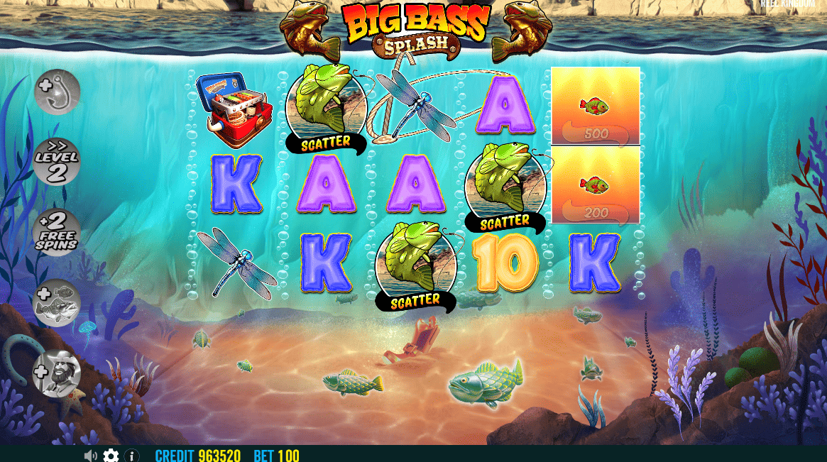 Pragmatic Play Big Bass Splash mecánica del juego