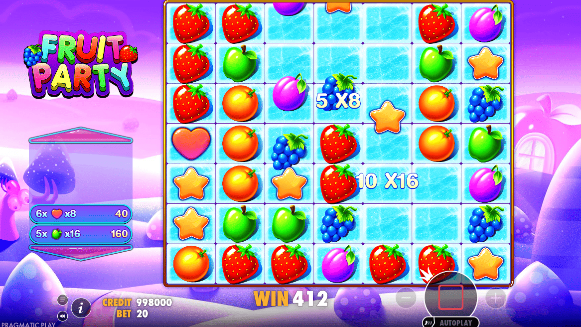 Fruit Party Pragmatic Play Slot con multiplicadores aleatorios