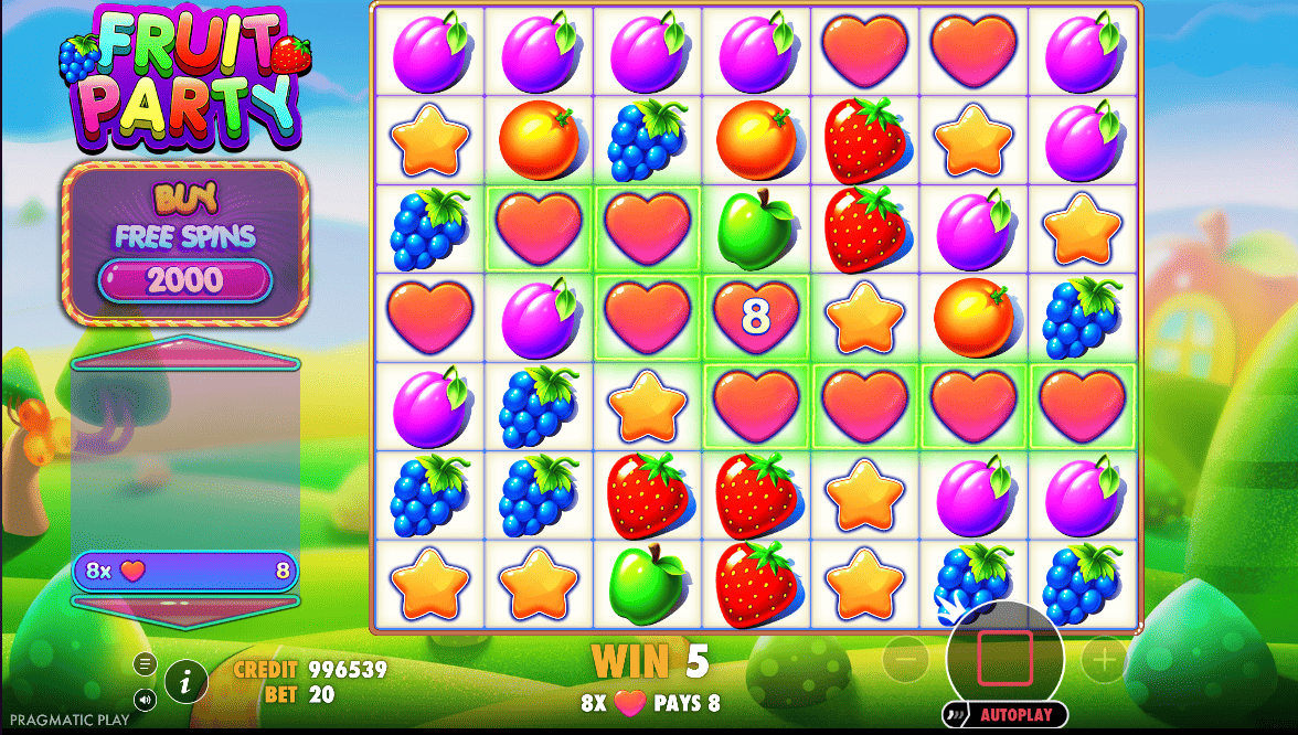 Fruit Party Pragmatic Play Juego con grandes ganancias