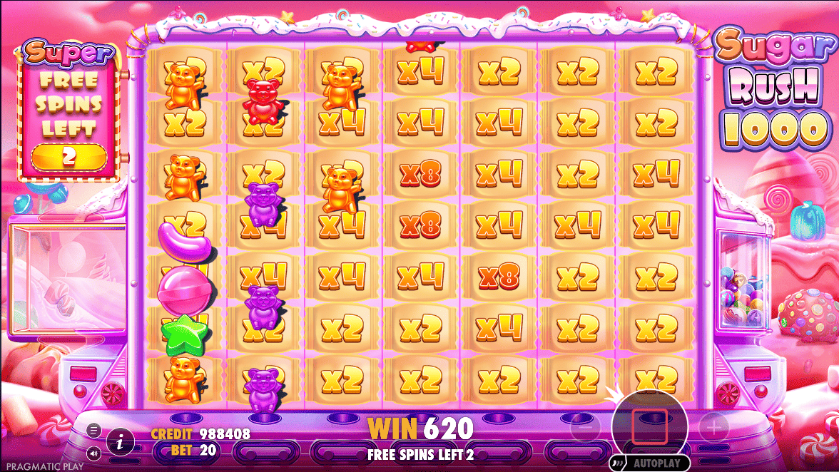 Sugar Rush 1000 Pragmatic Play Juego con cascadas de premios